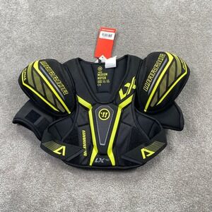 Warrior Alpha LX40 Junior Medium Youth Lacrosse Shoulder Pads Black Yellow